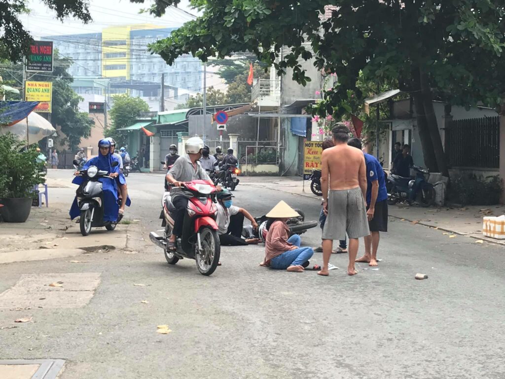 Tai nạn làng đại học sau kí túc xá