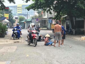 Tai nạn làng đại học sau kí túc xá